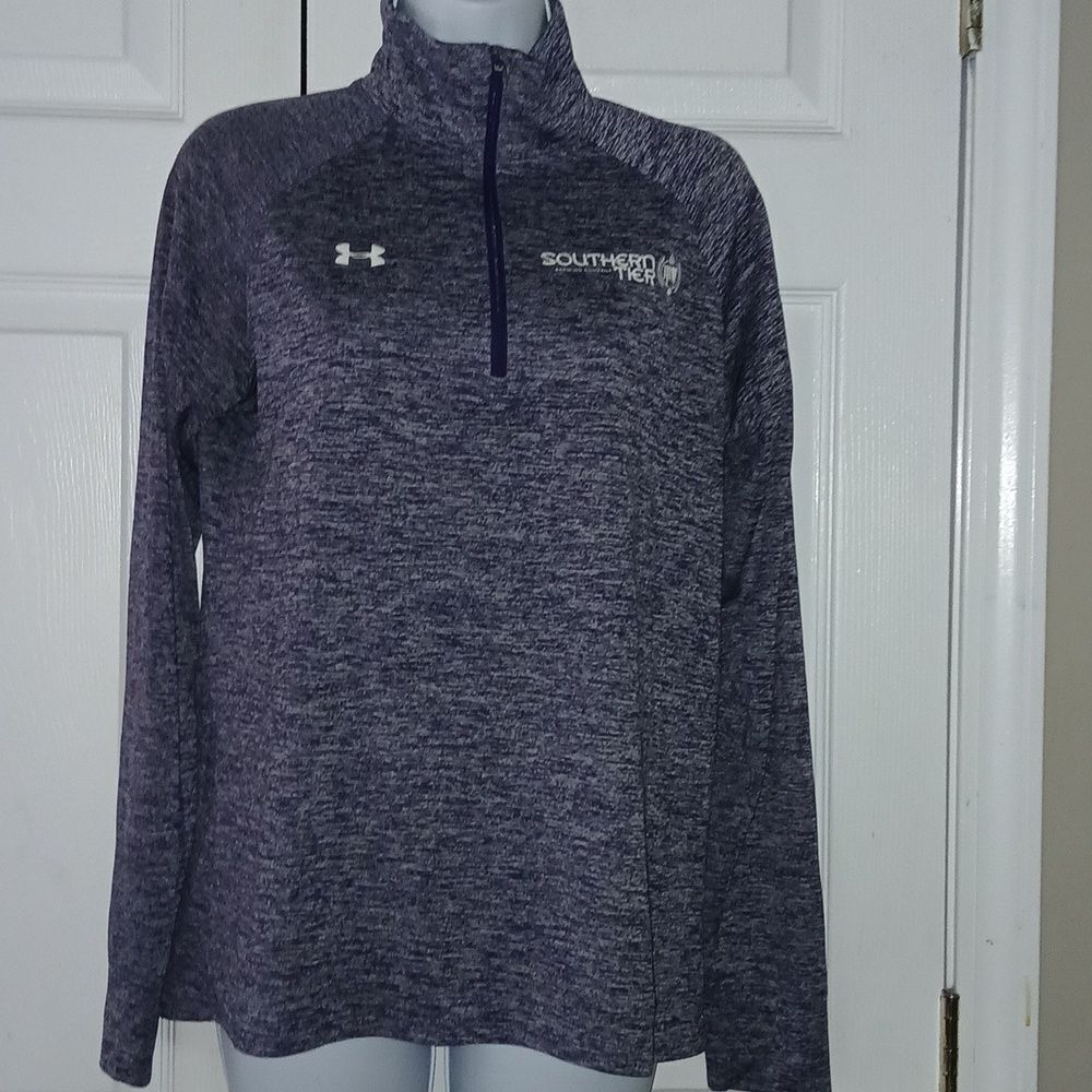 Under Armour purple gray pullover loose fit jacket Southern Tier Brewing Co.